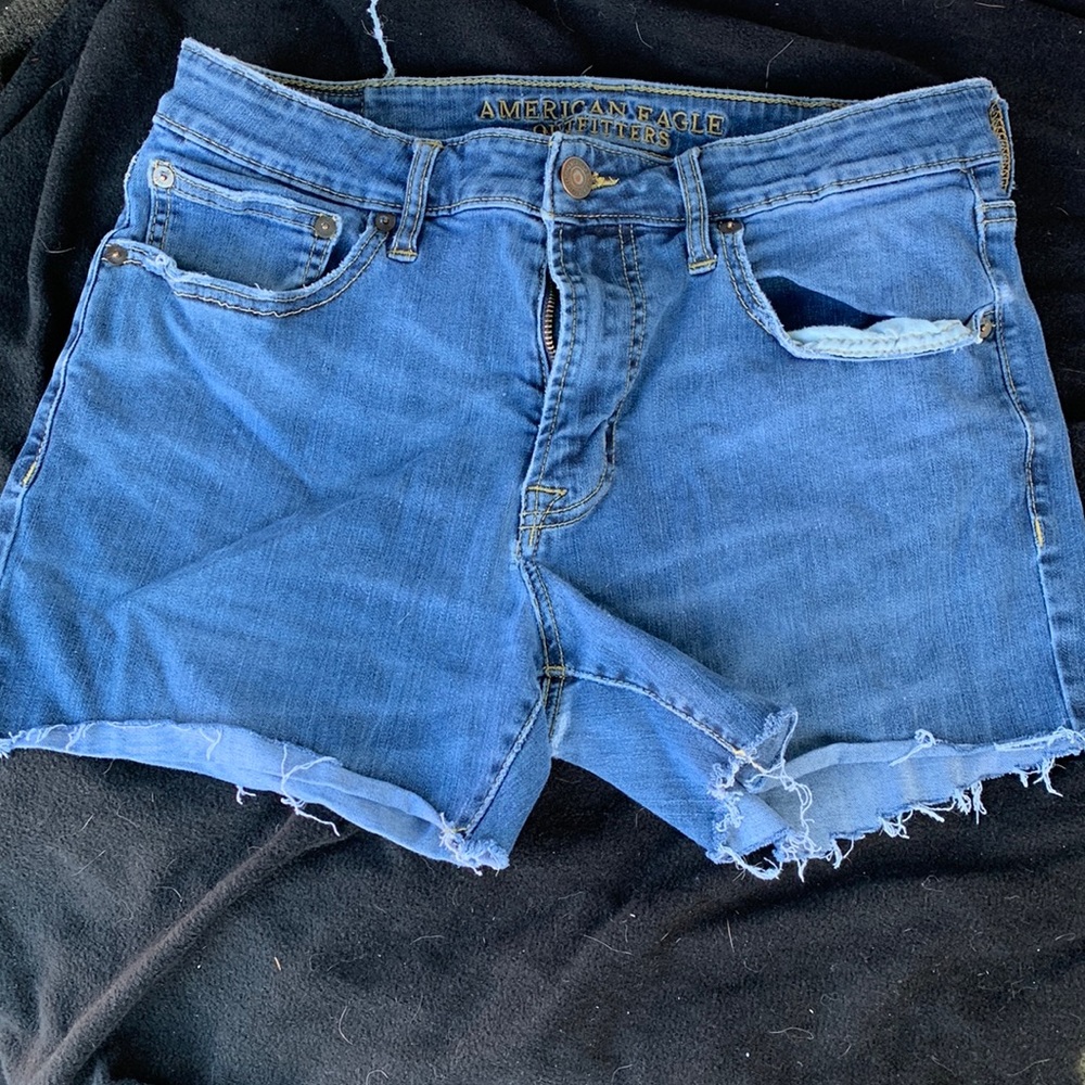 AE Distressed Jean Shorts